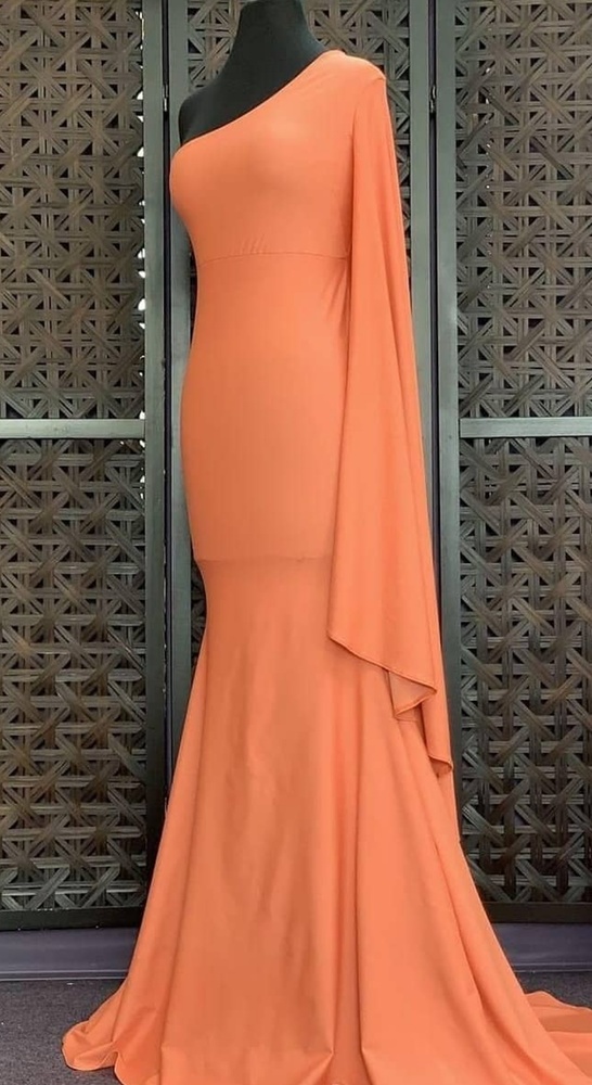 "Sunburst" Asymmetrical Gown